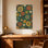 Plantes et fleurs, motif floral coloré avec des fleurs et des feuilles vibrantes