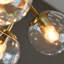 Roloff 4 - Light Brushed Brass Cluster Pendant