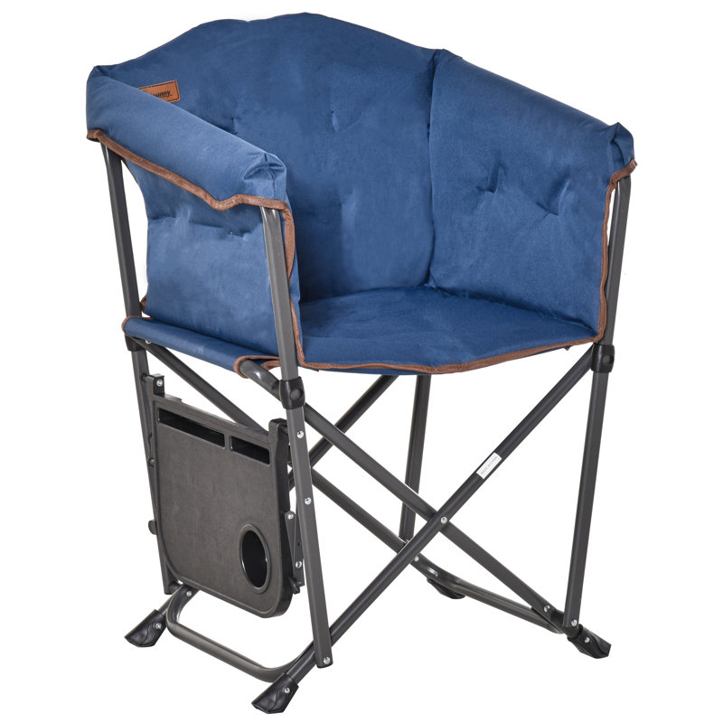 Chaise de camping pliante robuste, Bleu