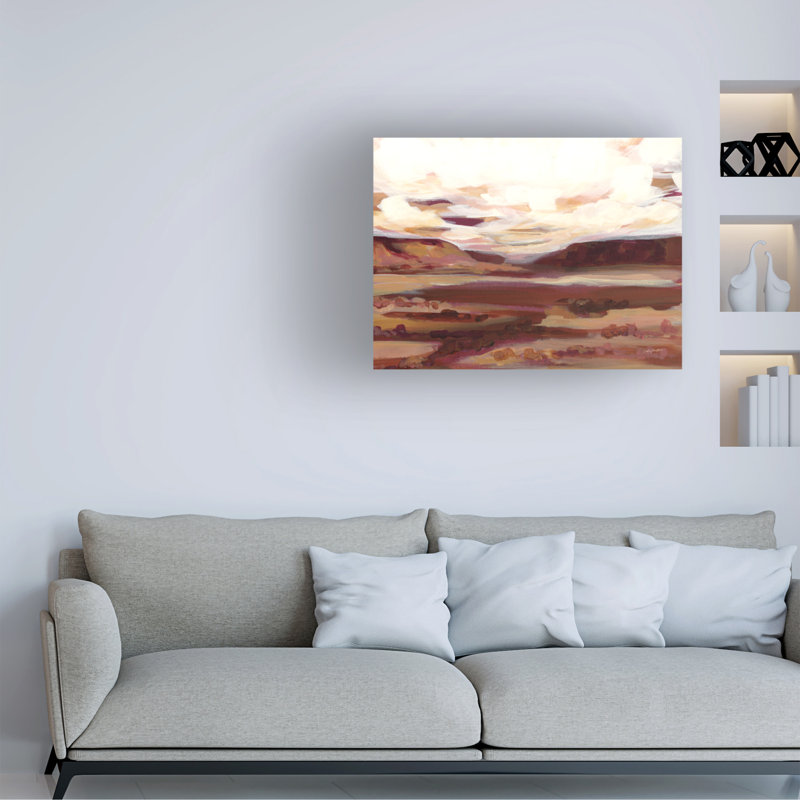 Art mural sur toile «bolle Haley Knighten Mauve Mesa II», H 35 po x l 47 po