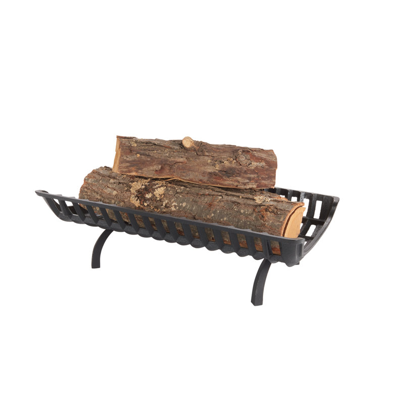 Grille de foyer en fonte robuste 28 po avec dégagement de 2 ½ po