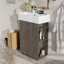 Meuble-lavabo 21,6 po avec lavabo en céramique