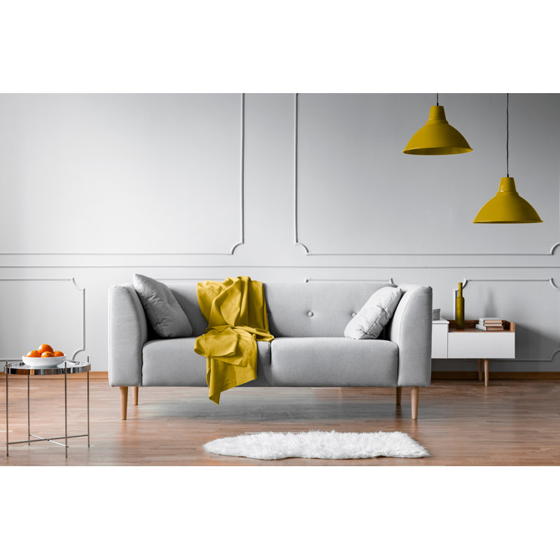 Jeté polaire 50 po x 60 po, Jaune