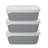 Food Storage - Set of 3 Containers and 3 Lids