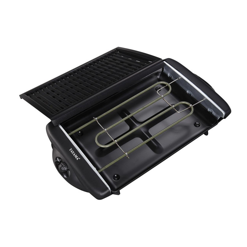 Extra Large Black Non-Stick Electric Grill with Aluminum Frame