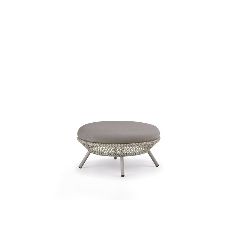Ahnda Outdoor Ottoman, Natura Ash, Elemental