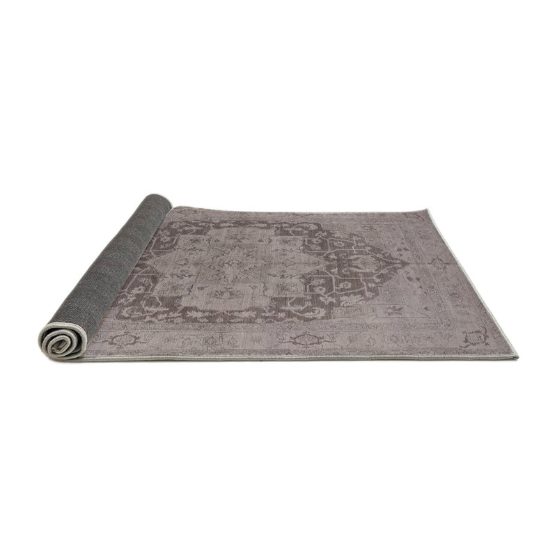 Tapis oriental gris Kusan, Carré 5 pi