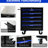 5 Drawers Workshop Cart - Black Blue, Removable And Attachable, 4" , Functional One Side With Pull Handle, Spacious Interior