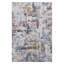 Tapis paillasson à motif abstrait ivoire / bleu Payas-1196571780