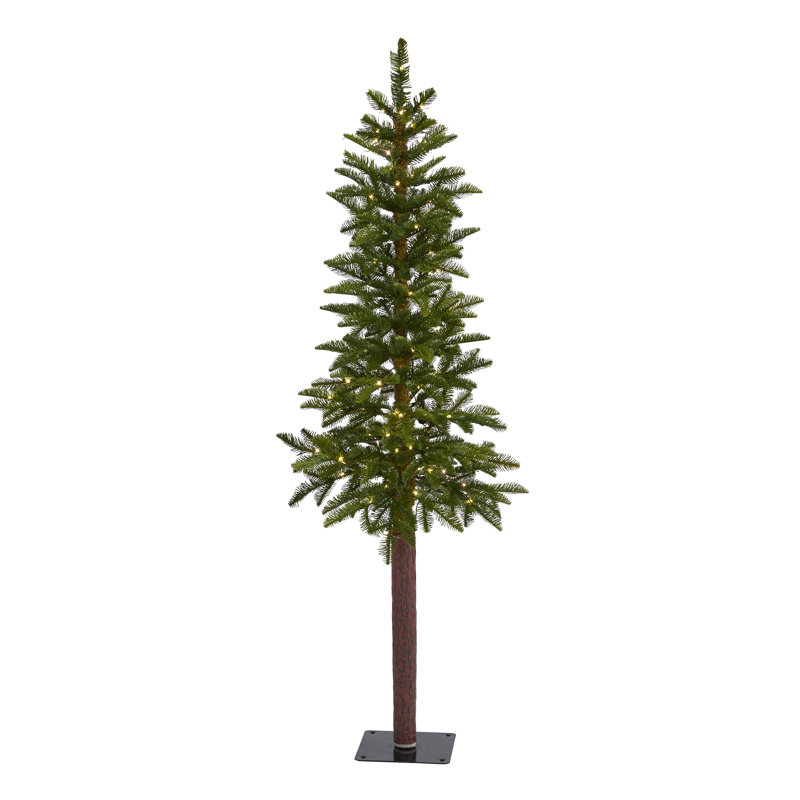 Lighted Artificial Christmas Tree, 5' H