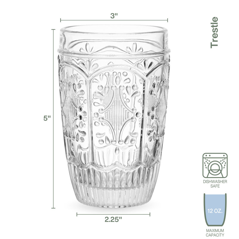 Verres à tréteaux, Transparent, 12