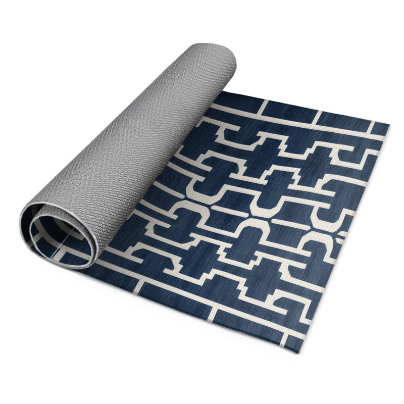 Tapis gris intérieur et extérieur Trellis, Rectangulaire 2 pi x 3 pi