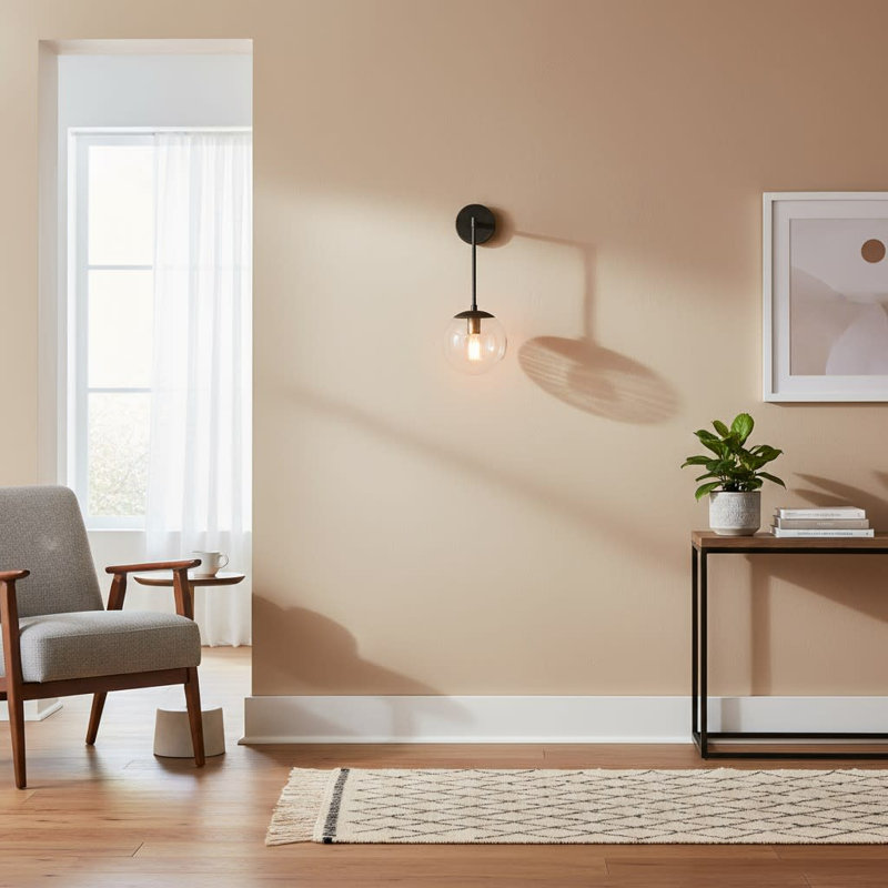 Warby 1 - Light Dimmable Armed Sconce, Aged Zinc