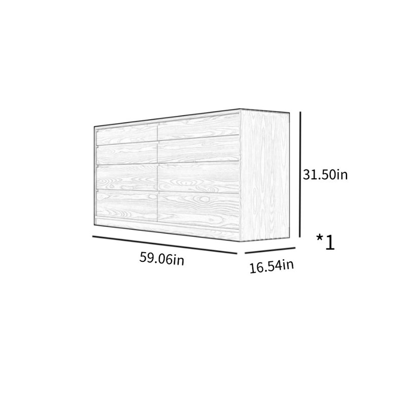 Buffet simple Simple, Brun