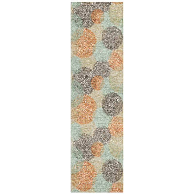Tapis intérieur / extérieur lavable à la machine 3 pi x 5 pi ACN977 Chayden, Tapis de couloir 2 pi 3 po x 7 pi 6 po