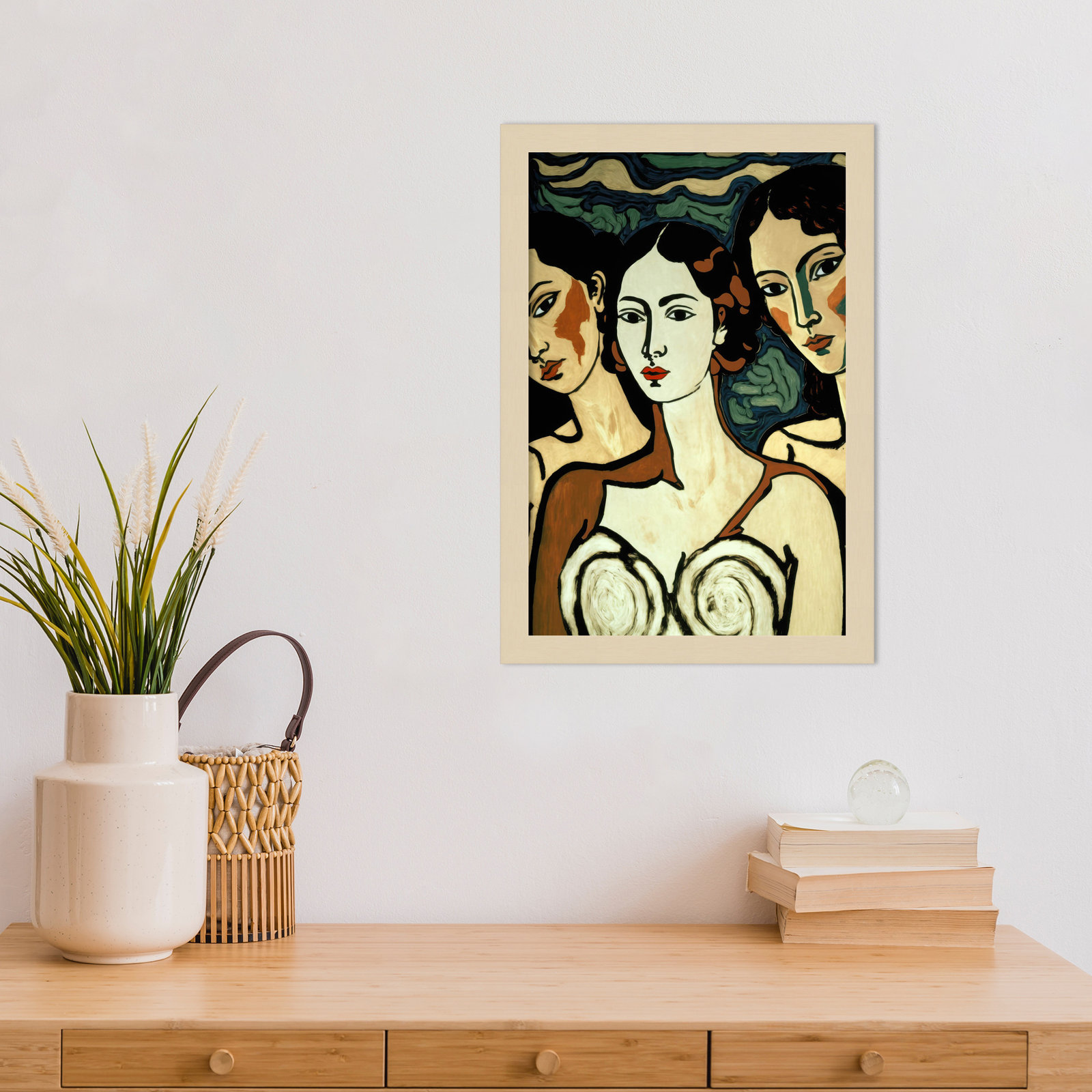Galya "The Soul Sisters" Print, Brown, 17" H x 12" W