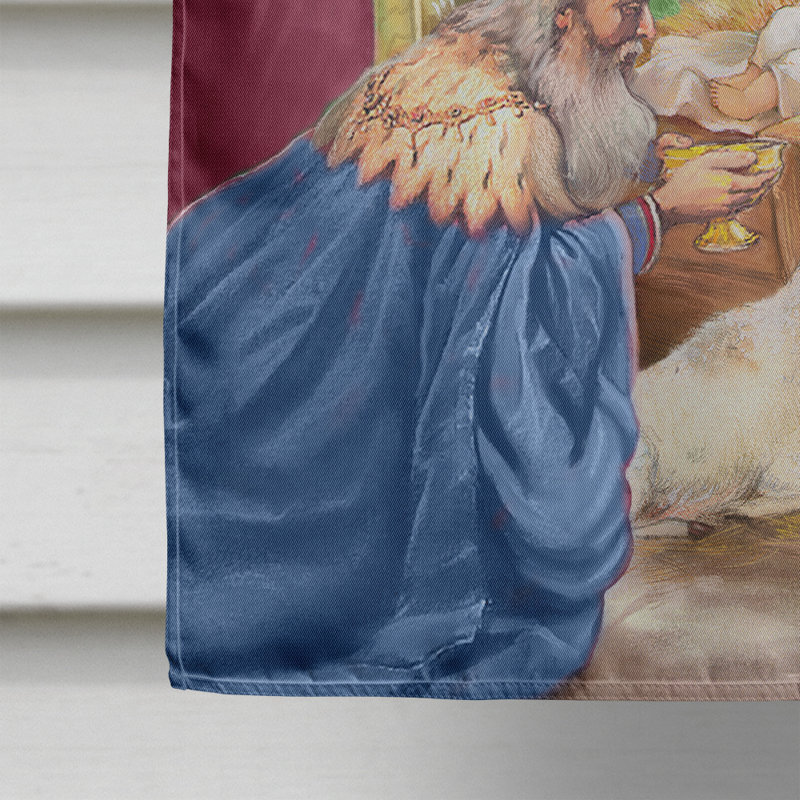 Arlogh Double Sided Polyester Christmas Garden Flag, 28" H x 40" W