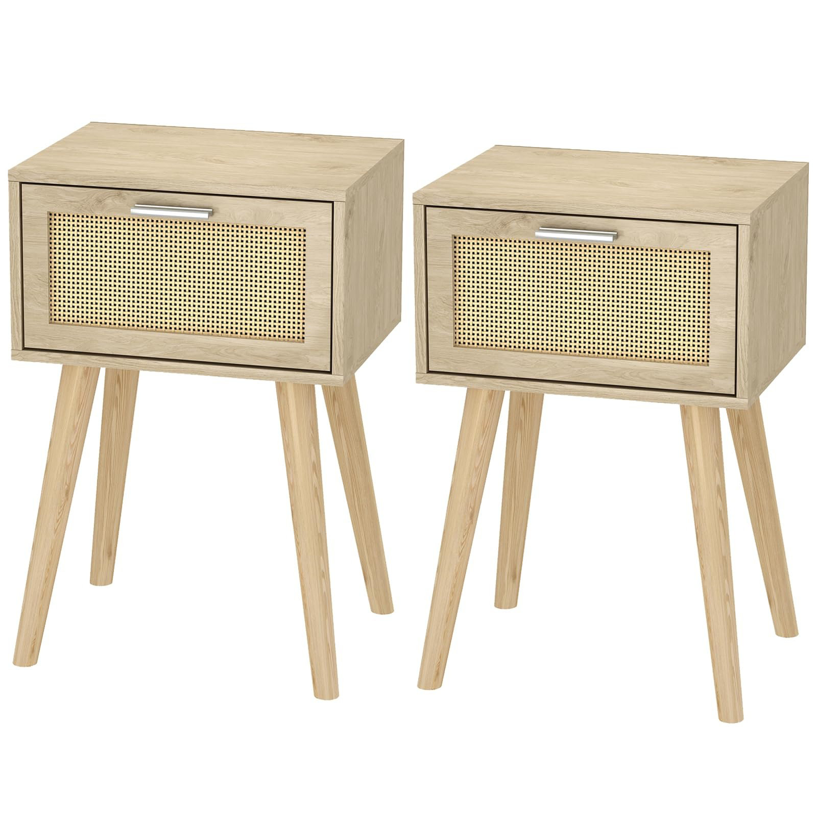 Corrigan Studio® Lintz Set of 2 Boho Bedside Tables | Wayfair