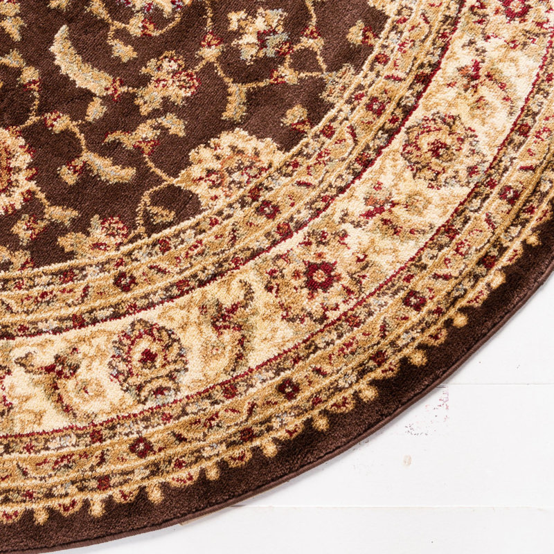 Tapis oriental Niles, Rond 7 pi 10 po, Brun