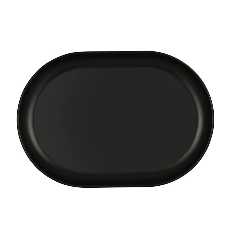 Plateau en mélamine Cal-Mil Oslo, H 1,13 po x l 9 po x P 13 po, Noir