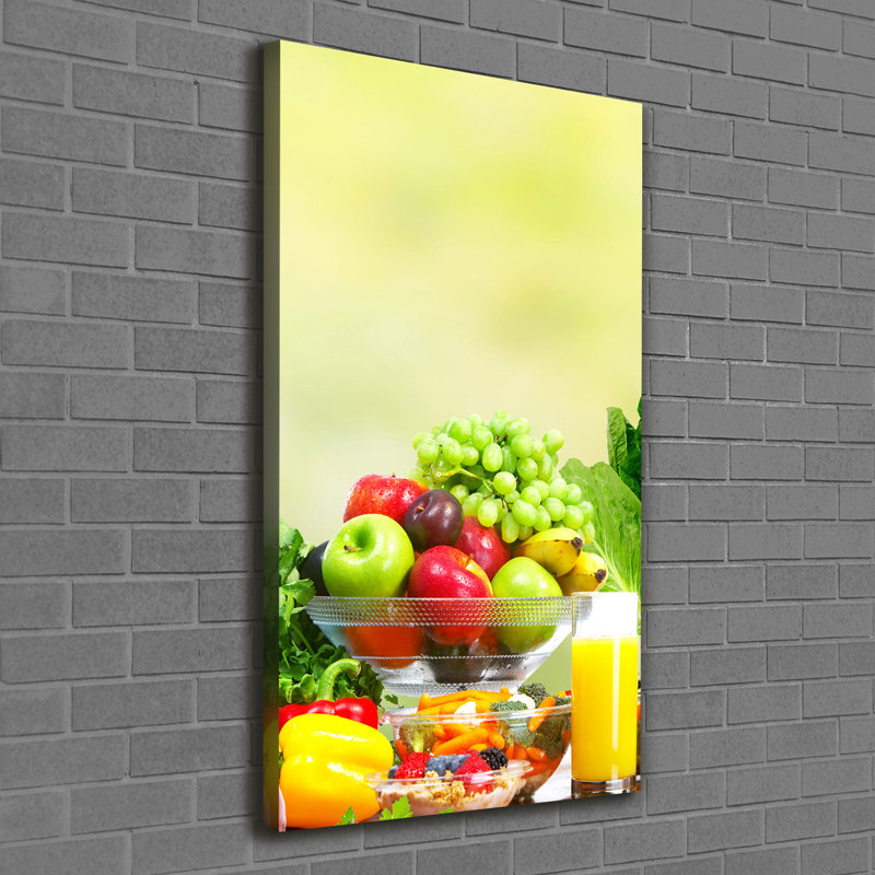 Vegetables And Fruits - Wrapped Canvas Print