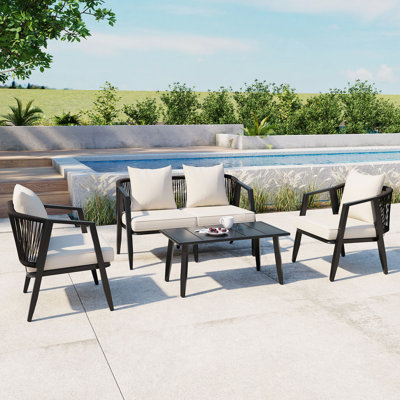Ensemble de sièges d'extérieur / de patio durables et confortables, parfaits pour les patios, les pelouses et les bords de piscine