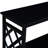 Console Table For Living Room & Hallway. Solid Wood Black With Shelf Storage Frame Color Hallway-1108600322