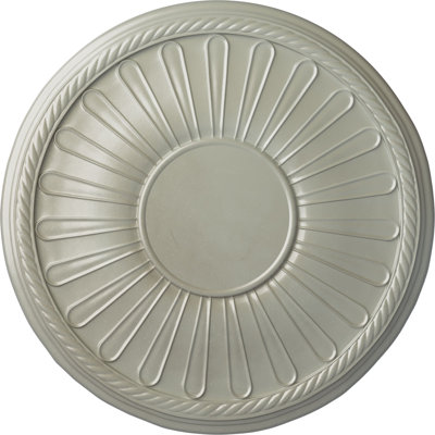 Médaillon de plafond Endurathane Leandros, 19 7/8 po x P 1 1/4 po (convient aux auvents jusqu'à 6 3/8 po), fini cuivre peint à la main