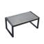 Ensemble de meubles de patio 4 pièces pour balcon, porche, jardin, jardin, cour, plateau de table en bois d'acacia gris, coussin bleu et rotin gris clair-571179797