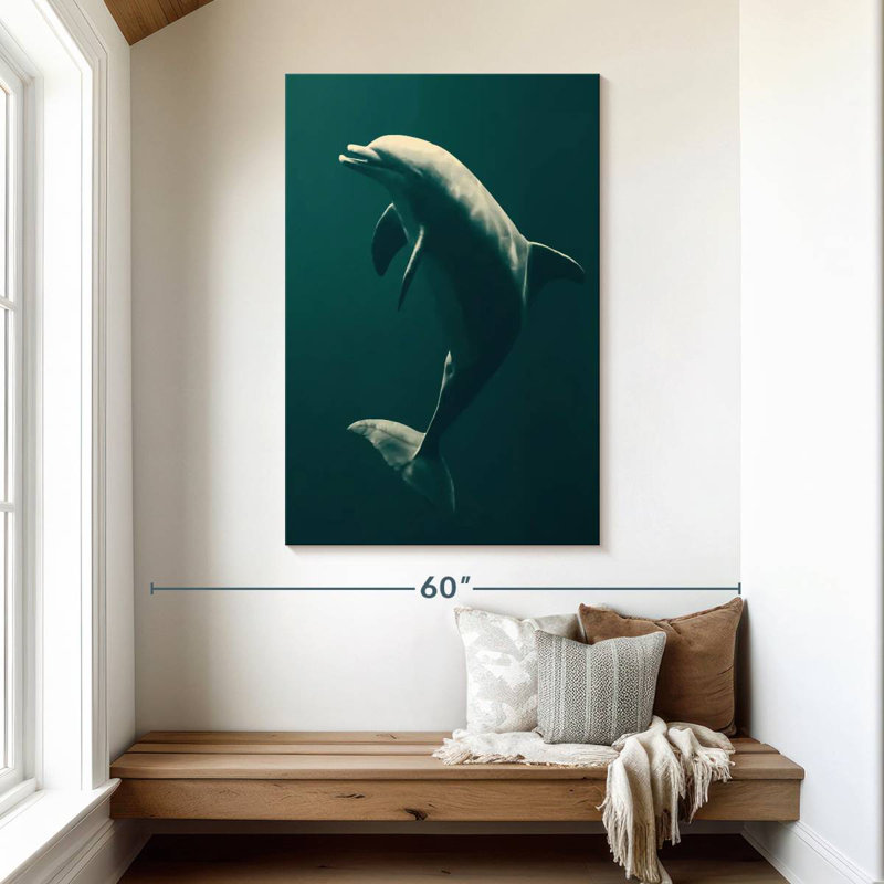 Brampt Underwater Dolphin, 48" H x 32" W