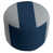 Argent/ bleu marine