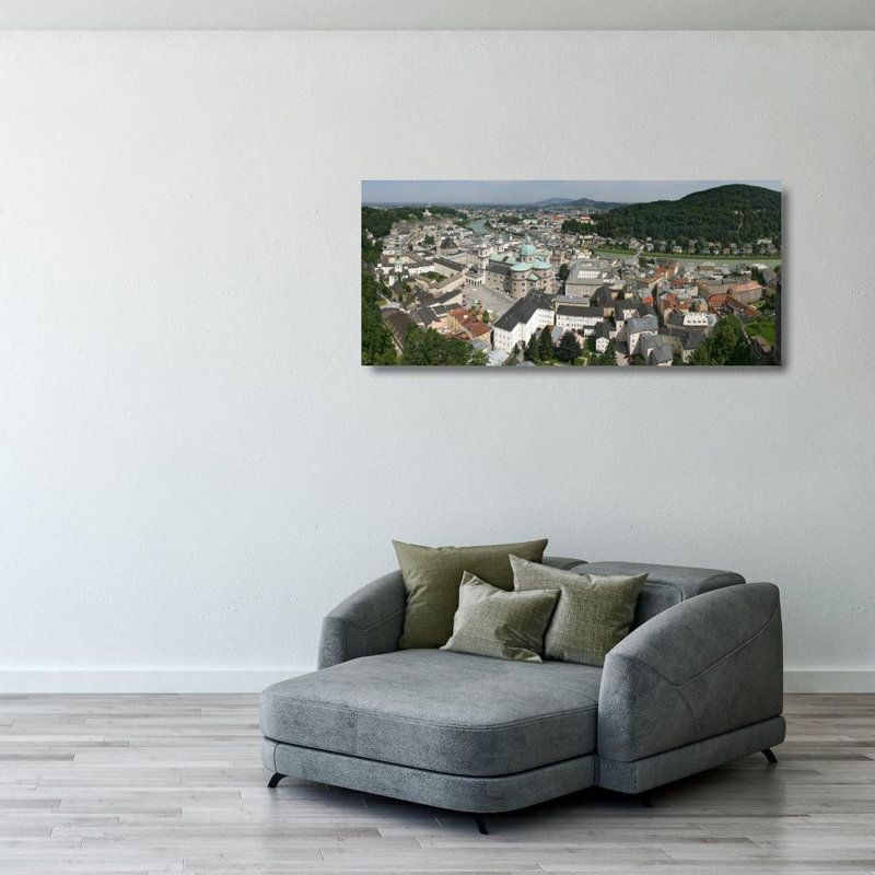 Salzburg Cityscape, 18" H x 40" W