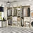 Selestina 110'' Closet System with Wooden Drawers-1234567017