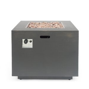 Alsacia Outdoor Concrete Propane Fire Pit Table (ours is black)