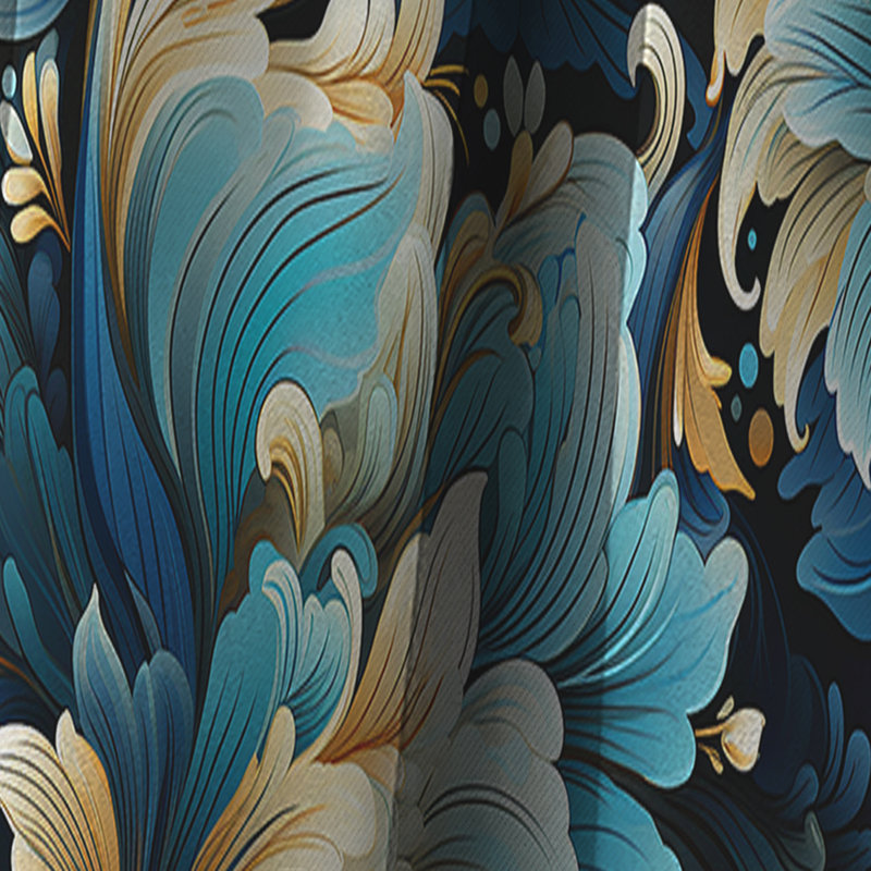 Deco Paisley Elegance - Rideau floral - Rideau occultant floral - 1 panneau, L 52 po x L 108 po