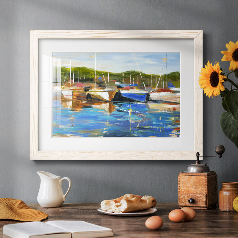 Safe Harbor - peinture à cadre unique, Blanc, H 28 po x l 42 po x P 1,5 po