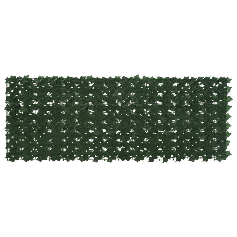 Vidaxl Balcony Screen With Leaves Garden Sunshade Dark Green/Green Multi Sizes, 200cm W x 75cm D