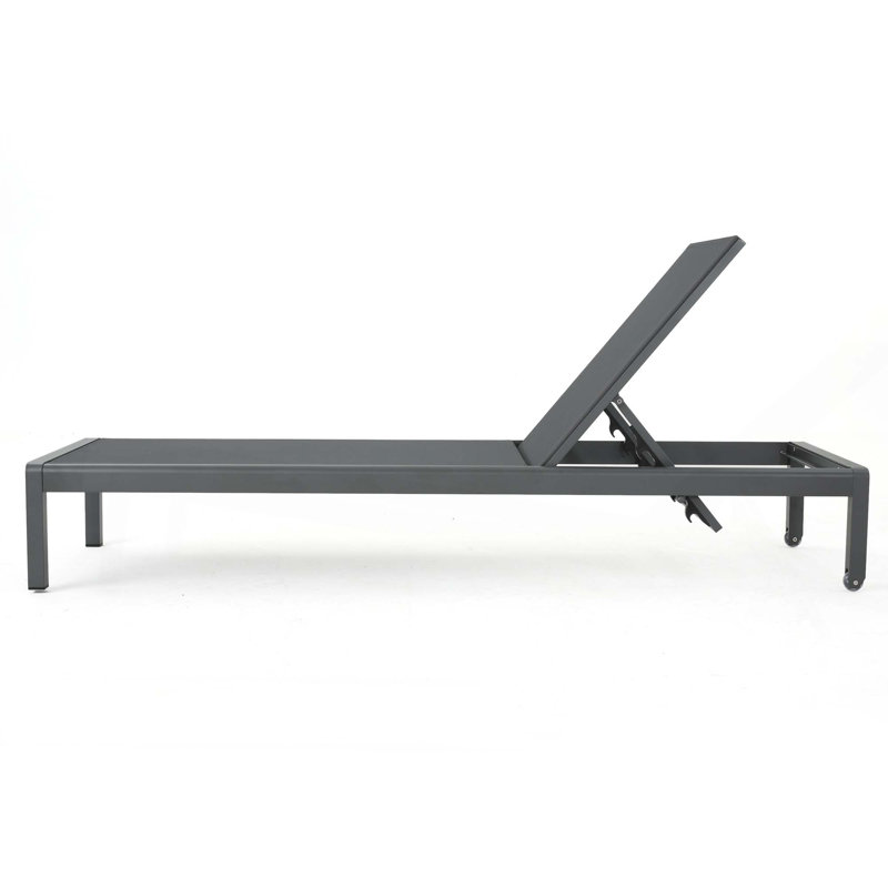 Chaise Lounge,Set of 2,for Outdoor Use, Gray, 2