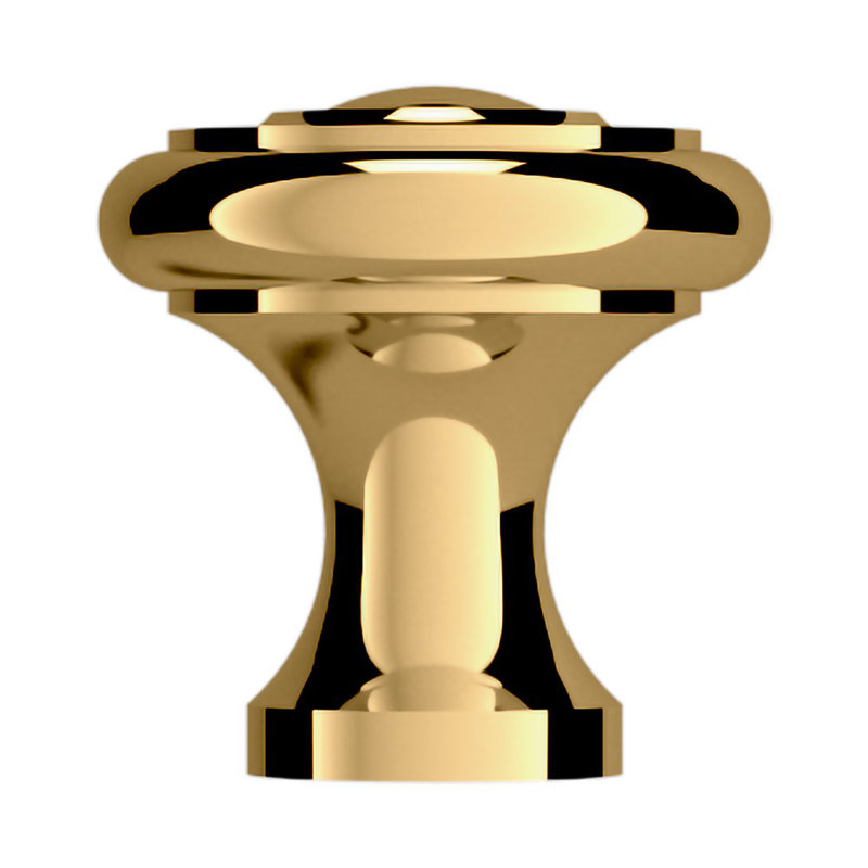 4490 Dominion Knob, Non-Lacquered Brass
