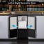 Machine à glaçons sous le comptoir sans drain de 15 pouces COTLIN, machine à glaçons autoportante encastrée en acier inoxydable de 25 lb / jour avec bac de rangement de 22 lb pour le bureau à domicile, aucune vidange requise