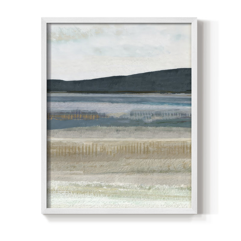 Impression encadrée Saltwater Bay III - bois massif, H 21 po x l 17 po, Blanc