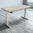 Skyscraper Electric Height Adjustable Standing Desk, Dual Motor and Digital Control with Memory, 60x30, Grey Strand Top with Brushed Silver Frame-1076505986-1191903530