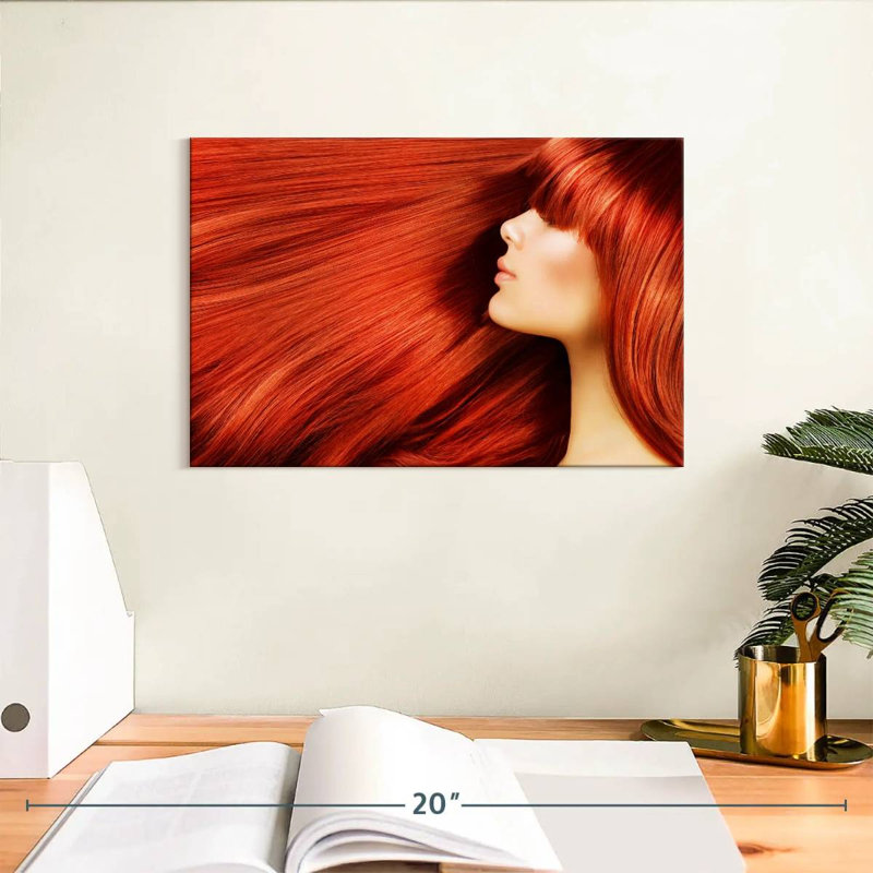 Longs cheveux roux Shuttleworth, H 8 po x l 12 po