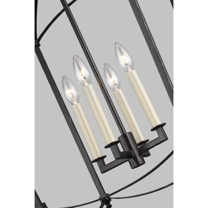 Olive 4-Light Chandelier, Smith Steel