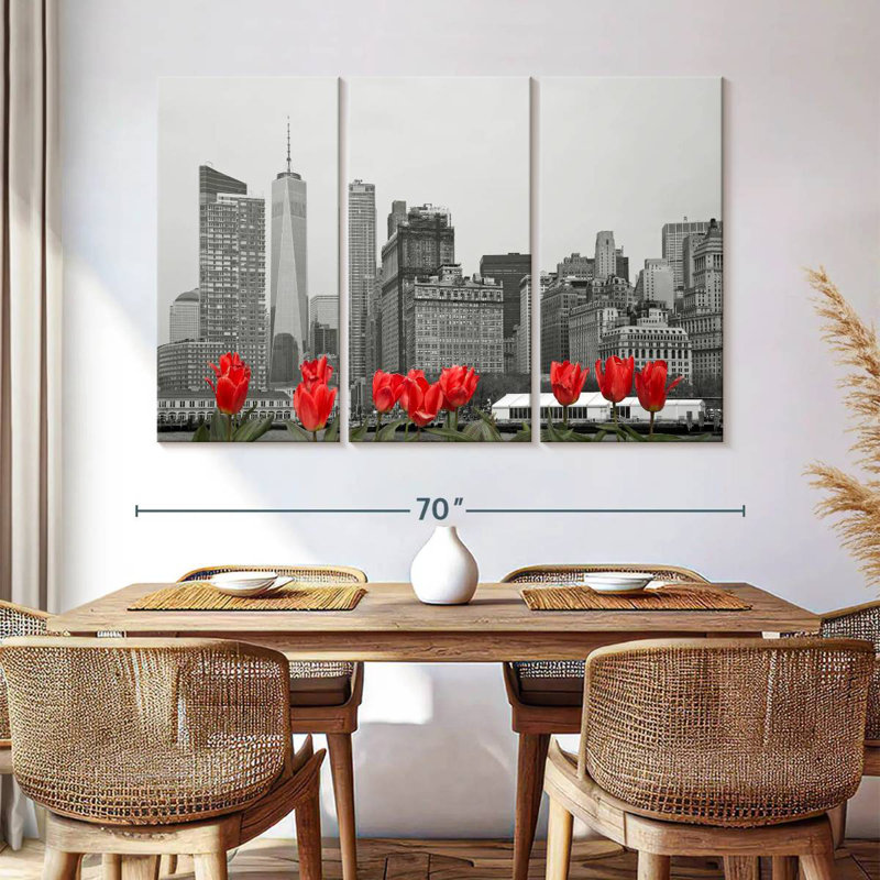 Kavia NYC Tulips Pop, 42" H x 65" W