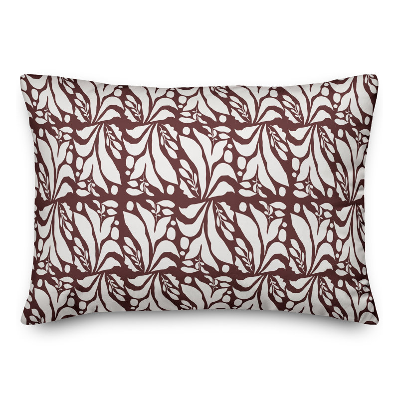 Coussin décoratif , H 18 po x l 25 po, Marron