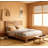 King Size Wooden Platform Bed Frame with Noise-Free Design, Easy Assembly, and Spacious Under-Bed Storage, Dark Brown Finish