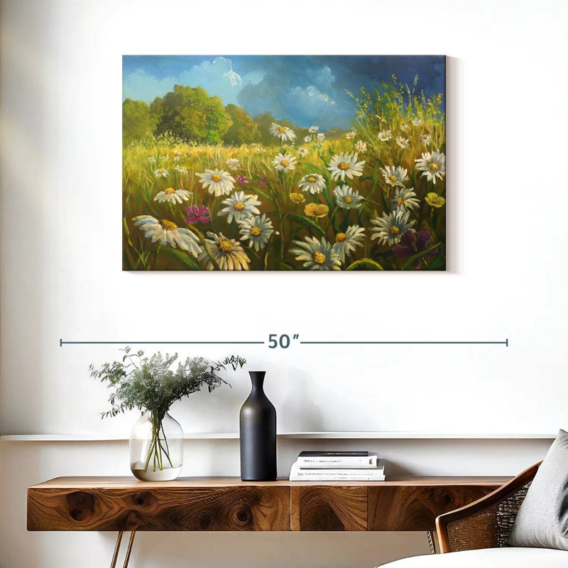 Champ de fleurs d'Alvord en été, H 24 po x l 36 po