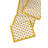 Golden Marigold Block Print Cotton Table Runner-2047380009