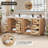 Deach 84" Double Bathroom Vanity with Calacatta White Quartz Countertop without Mirror
